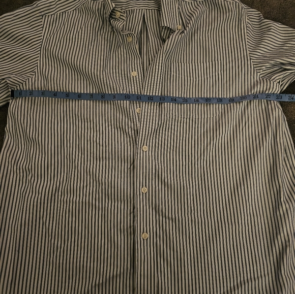 LL bean striped button down - Picture 2 of 4